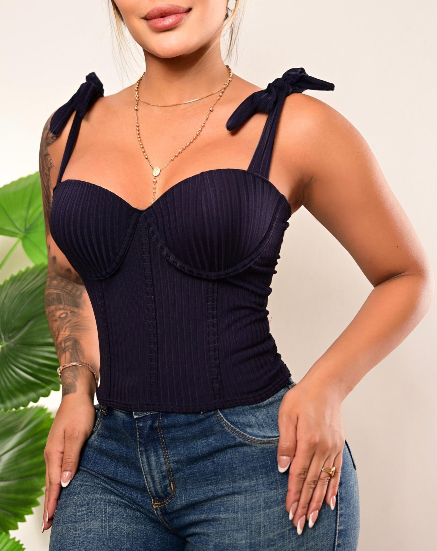 B25012 Blusa tipo corset