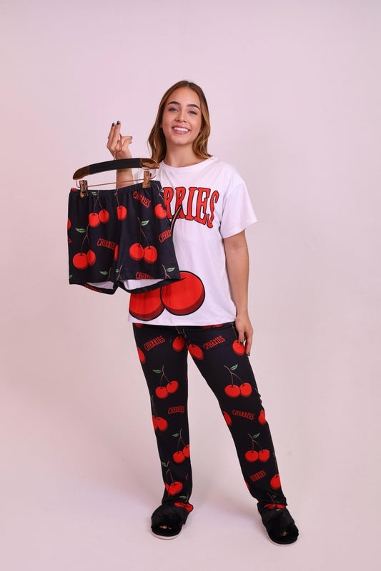 Pijama x3 cherry