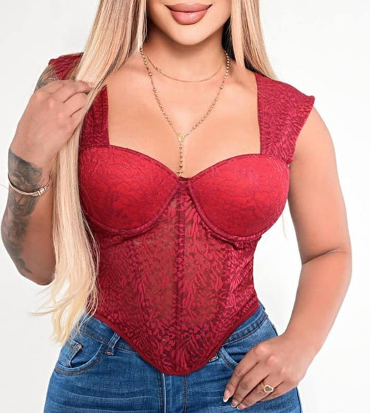 B25026   Blusa tipo corset